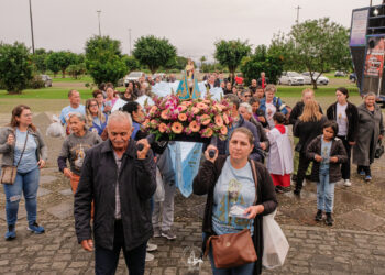 Romeiros de São Manoel do PR e Tapira visitam o Santuário do Rocio