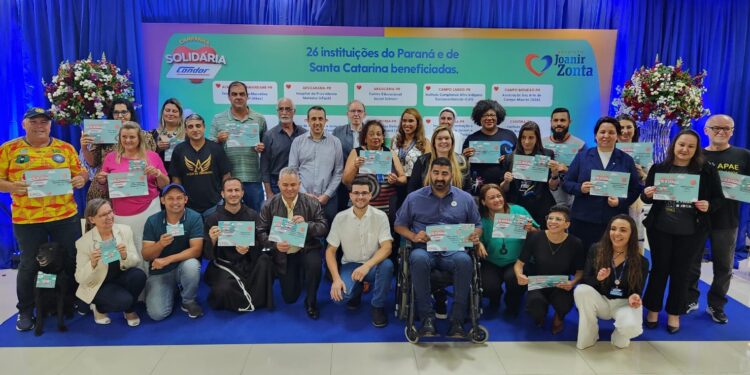 Campanha Solidária Condor beneficia 28 instituições do PR e SC