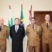 Autoridades civis prestigiam cerimônia militar em comemoração aos 169 anos da PMPR