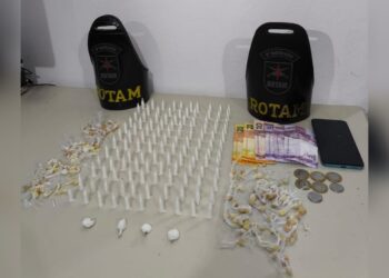 Polícia Militar apreende mais de 300 porções de entorpecentes no balneário Praia de Leste, em Pontal do Paraná