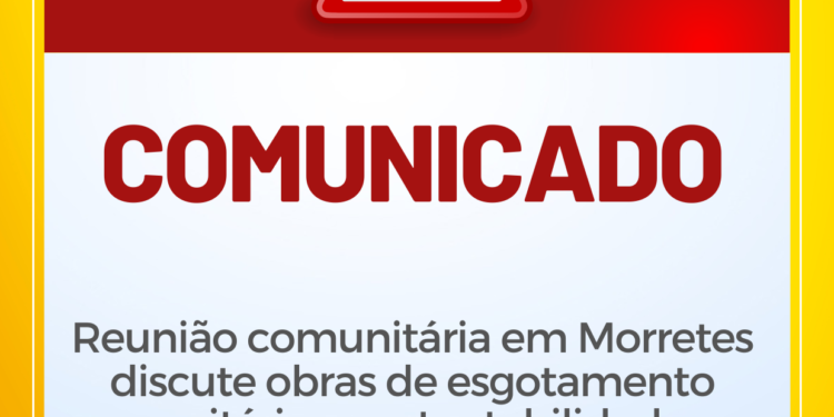 Reunião comunitária em Morretes discute obras de esgotamento sanitário e sustentabilidade