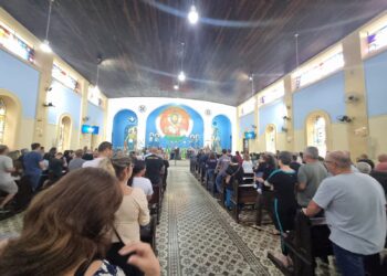 Romeiros movimentaram o Santuário de Nossa Senhora do Rocio no último domingo