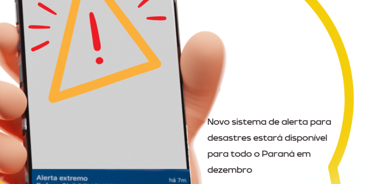 Novo sistema de alerta para desastres estará disponível para todo o Paraná em dezembro
