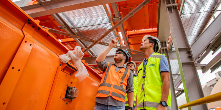 Porto de Paranaguá: começam as escavações do poço de recebimento de cargas do Moegão Foto: Claudio Neves/Portos do Paraná