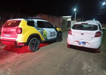 Polícia Militar recupera veículo furtado em menos de uma hora no litoral do Paraná