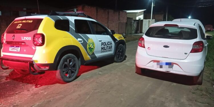 Polícia Militar recupera veículo furtado em menos de uma hora no litoral do Paraná