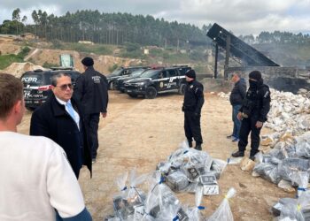 PCPR incinera mais de 800 kg de cocaína de uma única apreensão da PMPR em Curitiba