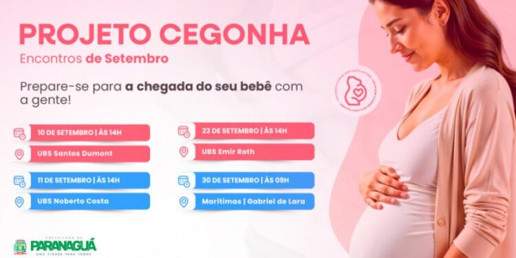 Projeto Cegonha promove palestras para gestantes em setembro