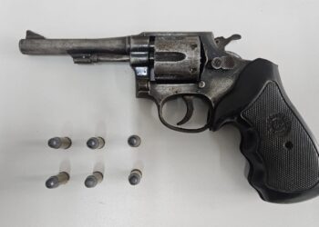 Polícia Militar recolhe arma de fogo encontrada em quintal de residência em Paranaguá