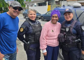 GCM localiza idosa desaparecida e a devolve em segurança à família em Paranaguá