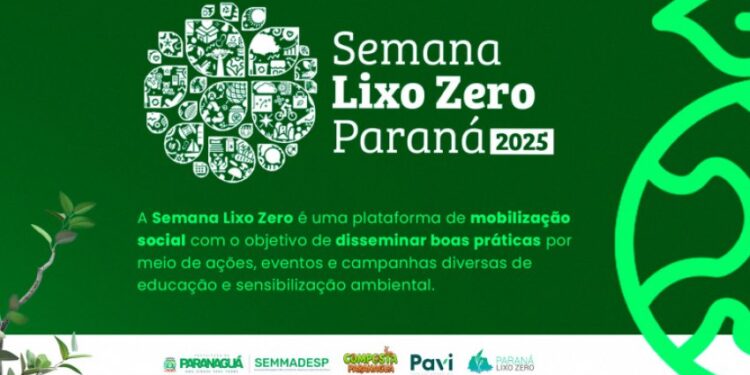 Paranaguá participa da Semana Paraná Lixo Zero com ações de educação ambiental e mobilização social