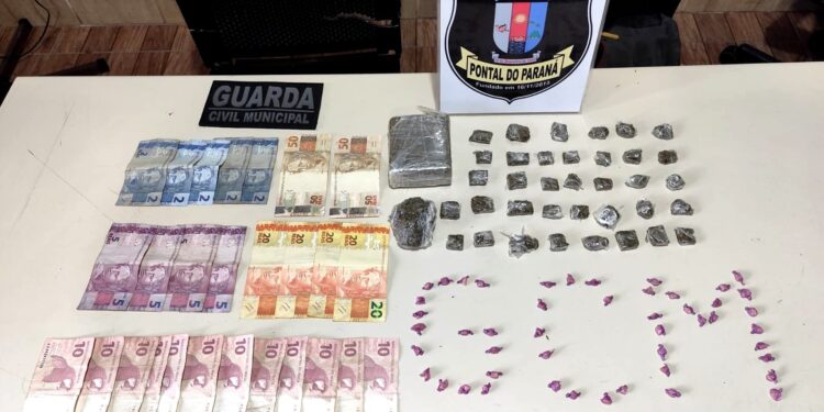 GCM de Pontal do Paraná apreende drogas e detém três suspeitos no Balneário Canoas