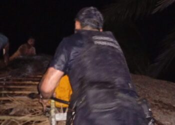 Incêndio atinge quiosque na Ilha do Mel