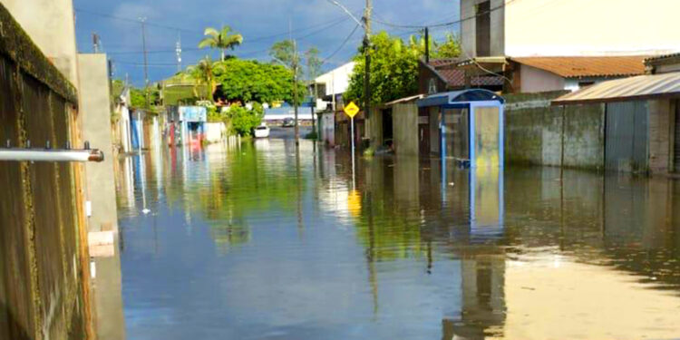 Prefeitura de Paranaguá atende ocorrências após chuvas intensas e ventos fortes na cidade