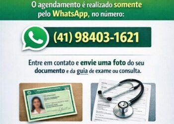 Agendamento do Transporte de Saúde passa a ser feito exclusivamente pelo WhatsApp em Antonina