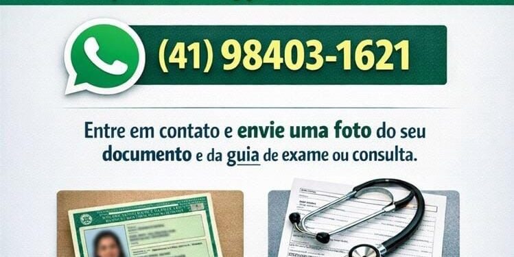 Agendamento do Transporte de Saúde passa a ser feito exclusivamente pelo WhatsApp em Antonina