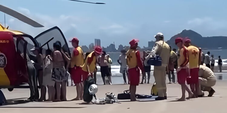 Corpo de bombeiros salva criança de 6 anos em Guaratuba