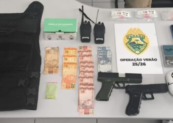 PMPR prende três pessoas em flagrante e apreende simulacros em Paranaguá
