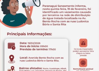 Comunicado importante da Paranaguá Saneamento