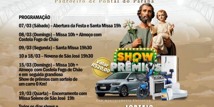 Pontal do Paraná se prepara para a 26° Festa de São José, Padroeiro da cidade