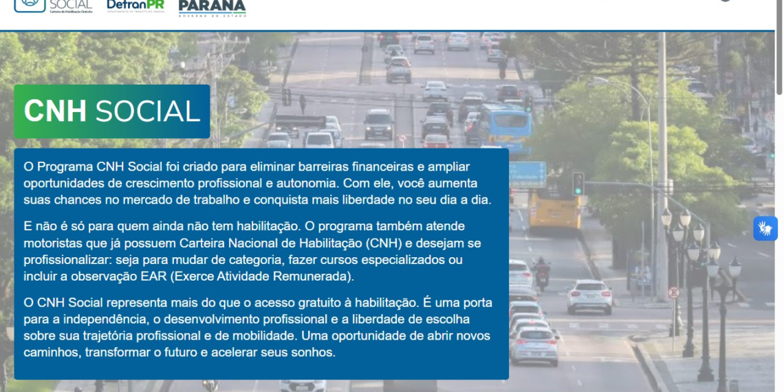 26 mil paranaenses se inscrevem na CNH Social em tempo recorde