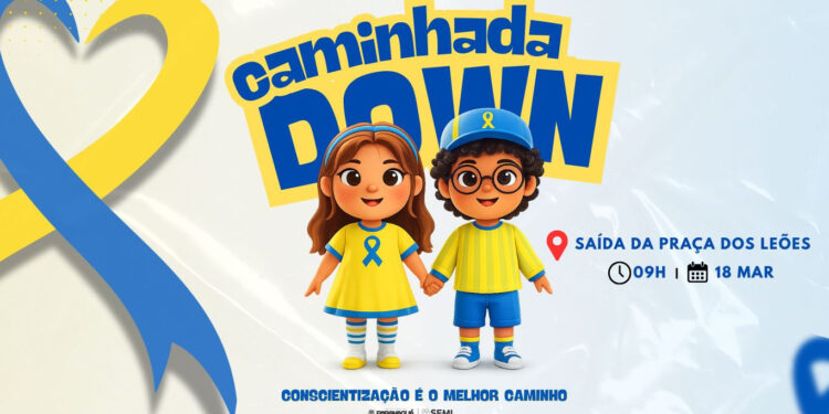 Caminhada Down será realizada em Paranaguá para reforçar inclusão e respeito