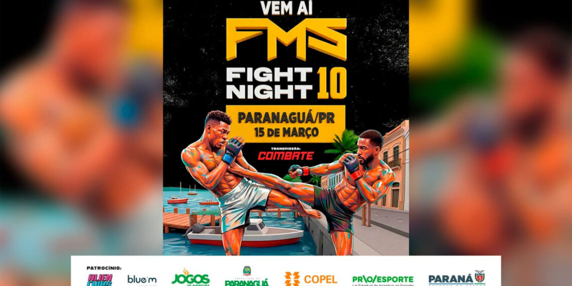 Paranaguá recebe Fight Music Show 10 com grandes combates de boxe e MMA na Arena Albertina Salmon