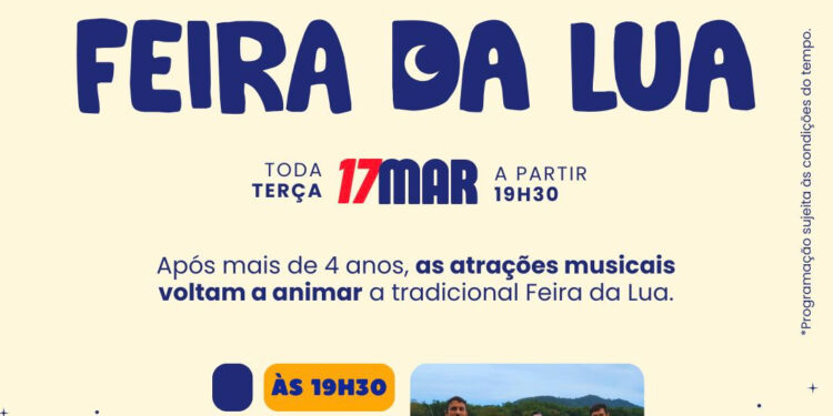 Feira da Lua volta a ter shows e recebe banda Airwaves nesta terça-feira em Paranaguá
