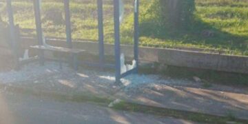 Homem é preso após depredar ponto de ônibus no bairro Parque São João