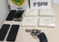 PM apreende mais de 2 kg de cocaína e arma durante abordagem em Paranaguá
