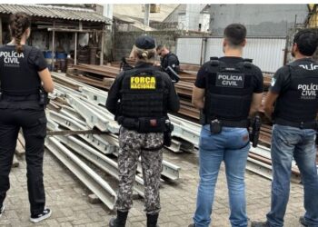 PCPR apreende 50 toneladas de materiais furtados e prende suspeito em Paranaguá