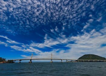 Ponte de Guaratuba entra na reta final com quase 500 trabalhadores a duas semanas da inauguração