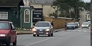 PCPR prende homem em flagrante por agredir companheira em via pública em Morretes