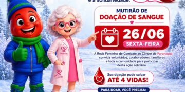 Rede Feminina promove Mutirão de Doação de Sangue nesta sexta-feira em Paranaguá