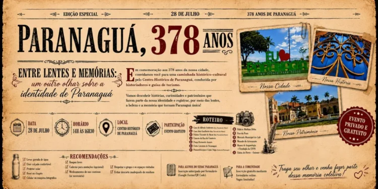 Caminhada Fotográfica e Histórica vai celebrar os 378 anos de Paranaguá com roteiro pelo Centro Histórico