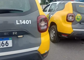 Vigilantes efetuam disparos de advertência durante tentativa de furto de cabos em ferrovia, em Paranaguá