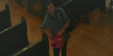 Homem invade santuário, se benze e furta imagem em Paranaguá