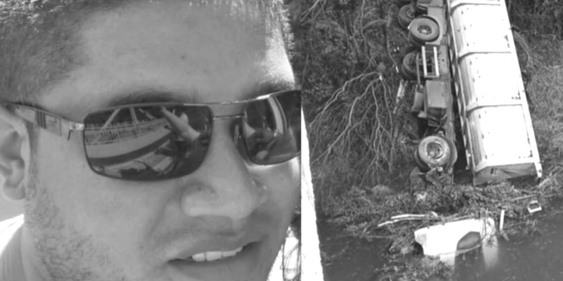 Motorista que morreu após caminhão cair em represa na BR-376 é identificado