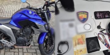 Motocicleta com alerta de furto é recuperada pela GCM durante negociação em Paranaguá