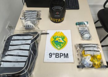PM apreende quase 1kg de drogas em terreno no Beco do Venícius em Paranaguá