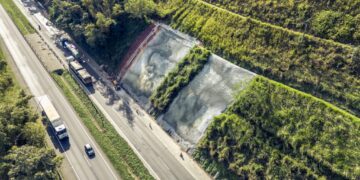 EPR Litoral Pioneiro finaliza obra de contenção de encosta em três pontos da BR-277