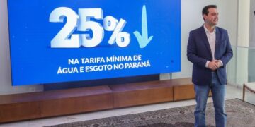 Contas da Sanepar terão desconto de 25% a partir de outubro no Paraná