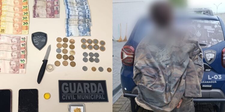 Homem é preso após admitir que estava vendendo drogas em Paranaguá
